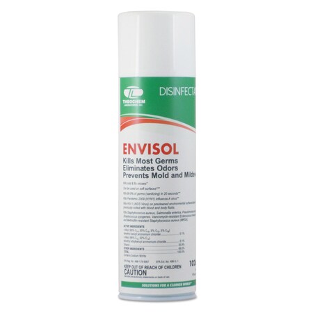 Theochem Laboratories ENVISOL Aerosol Disinfecting Deodorizer, Neutral, 20 oz Aerosol Spray, PK12 502043